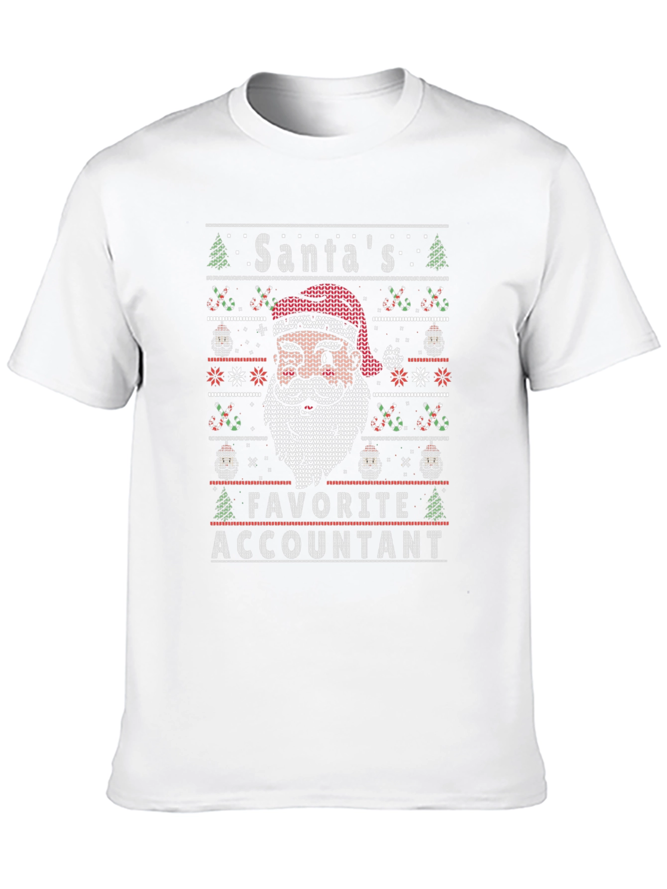 Santas Favorite Accountant Ugly Christmas Sweater T-Shirt