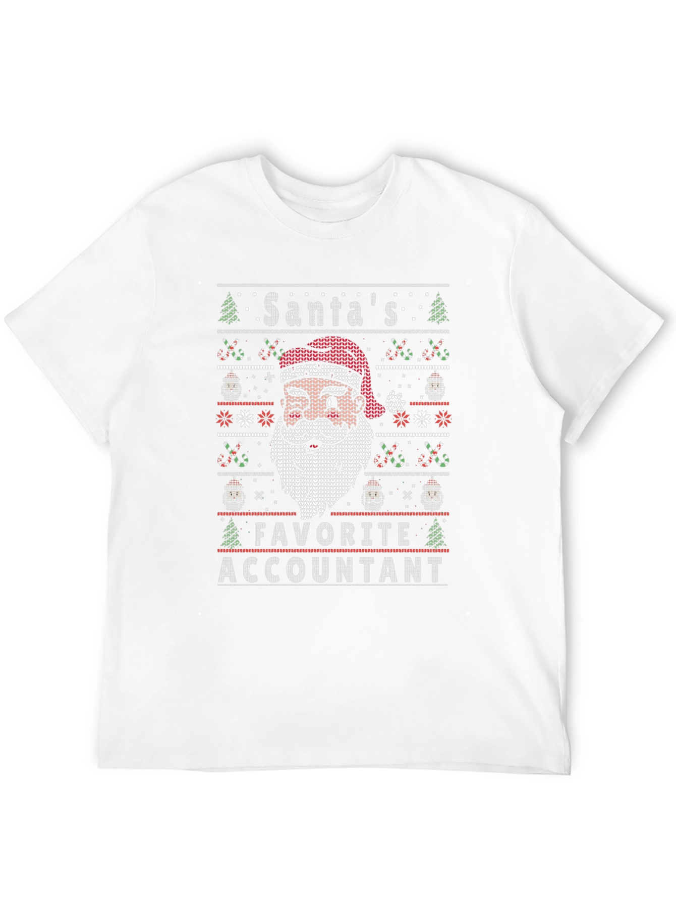 Santas Favorite Accountant Ugly Christmas Sweater T-Shirt