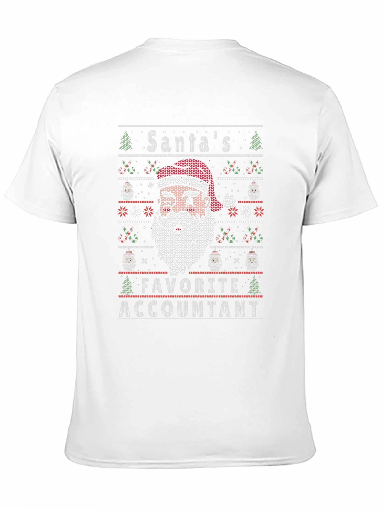 Santas Favorite Accountant Ugly Christmas Sweater T-Shirt