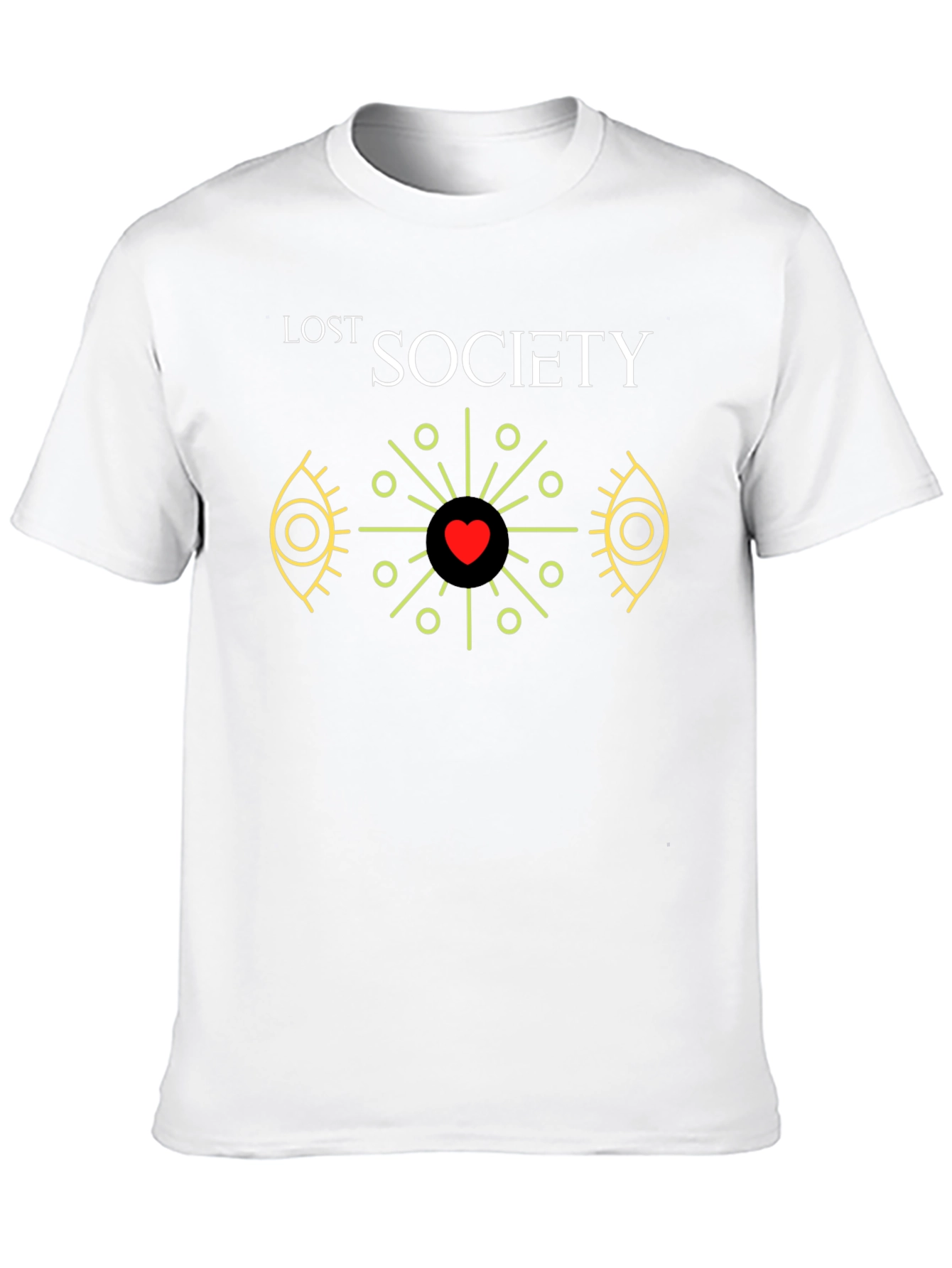 Lost Society Heart Graphic Black T-Shirt