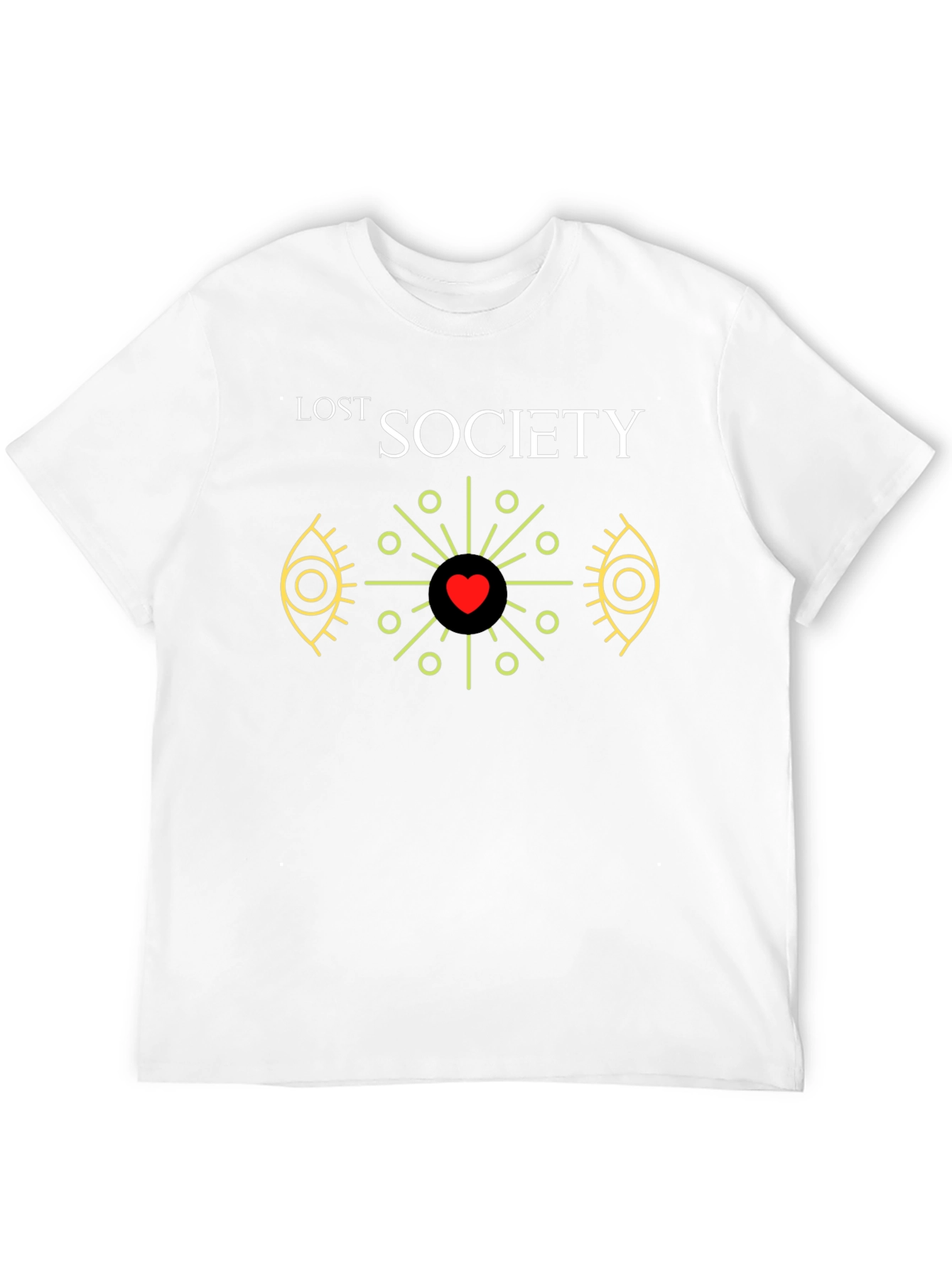 Lost Society Heart Graphic Black T-Shirt