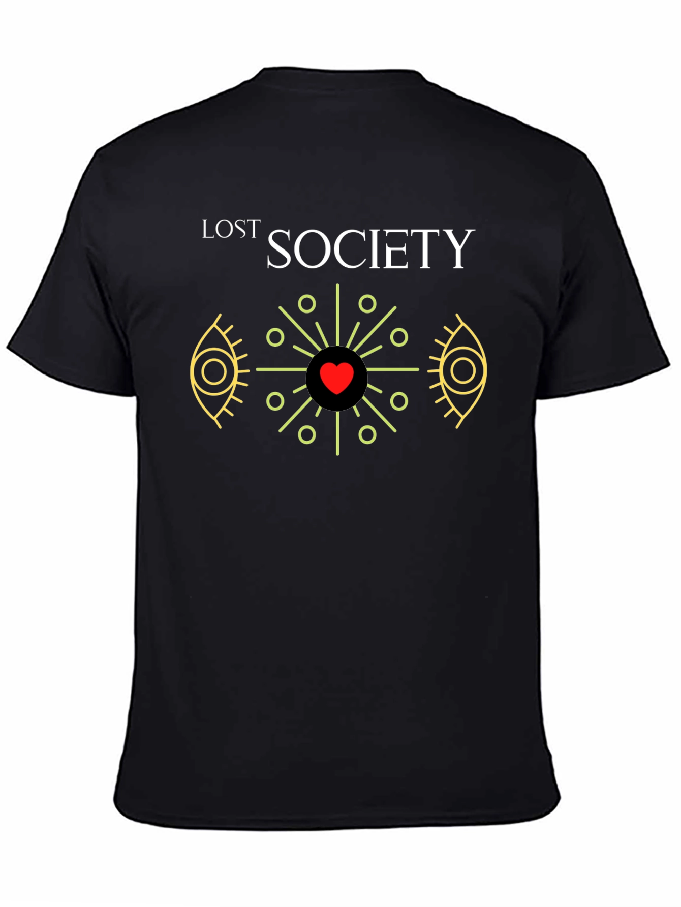 Lost Society Heart Graphic Black T-Shirt