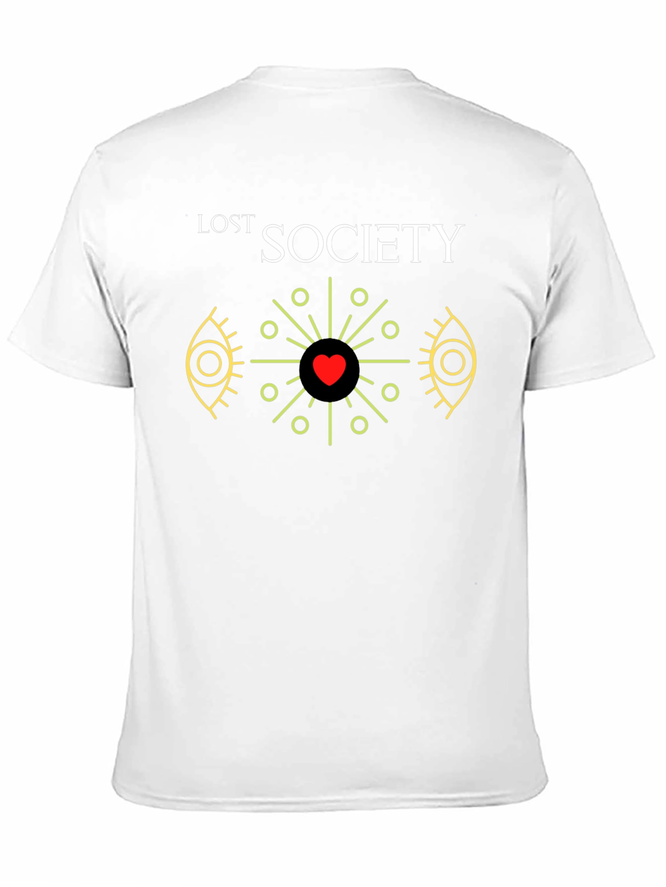 Lost Society Heart Graphic Black T-Shirt