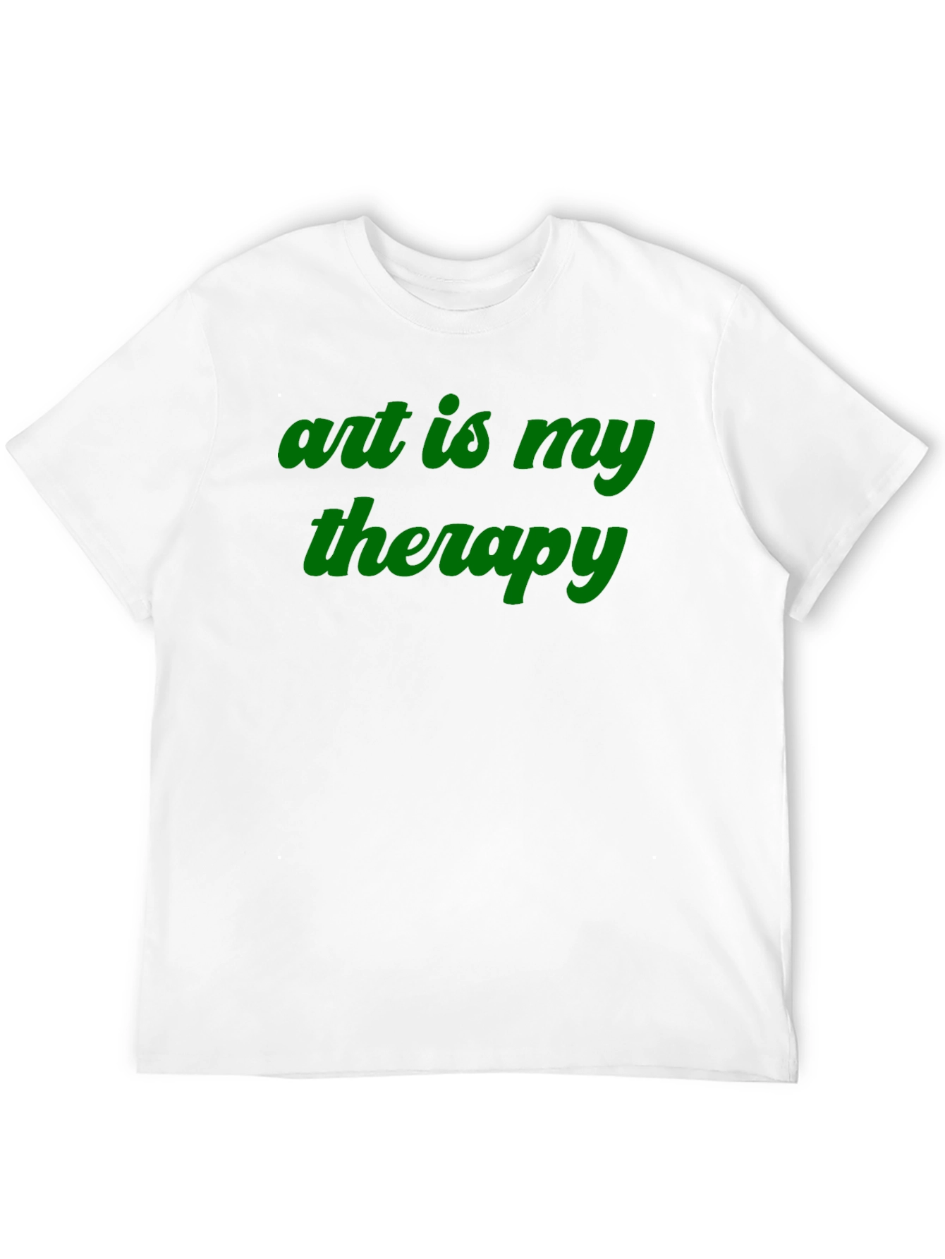 Art is My Therapy Black Crew Neck Tee