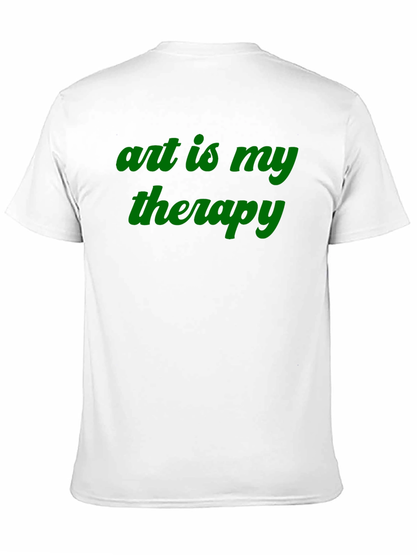Art is My Therapy Black Crew Neck Tee