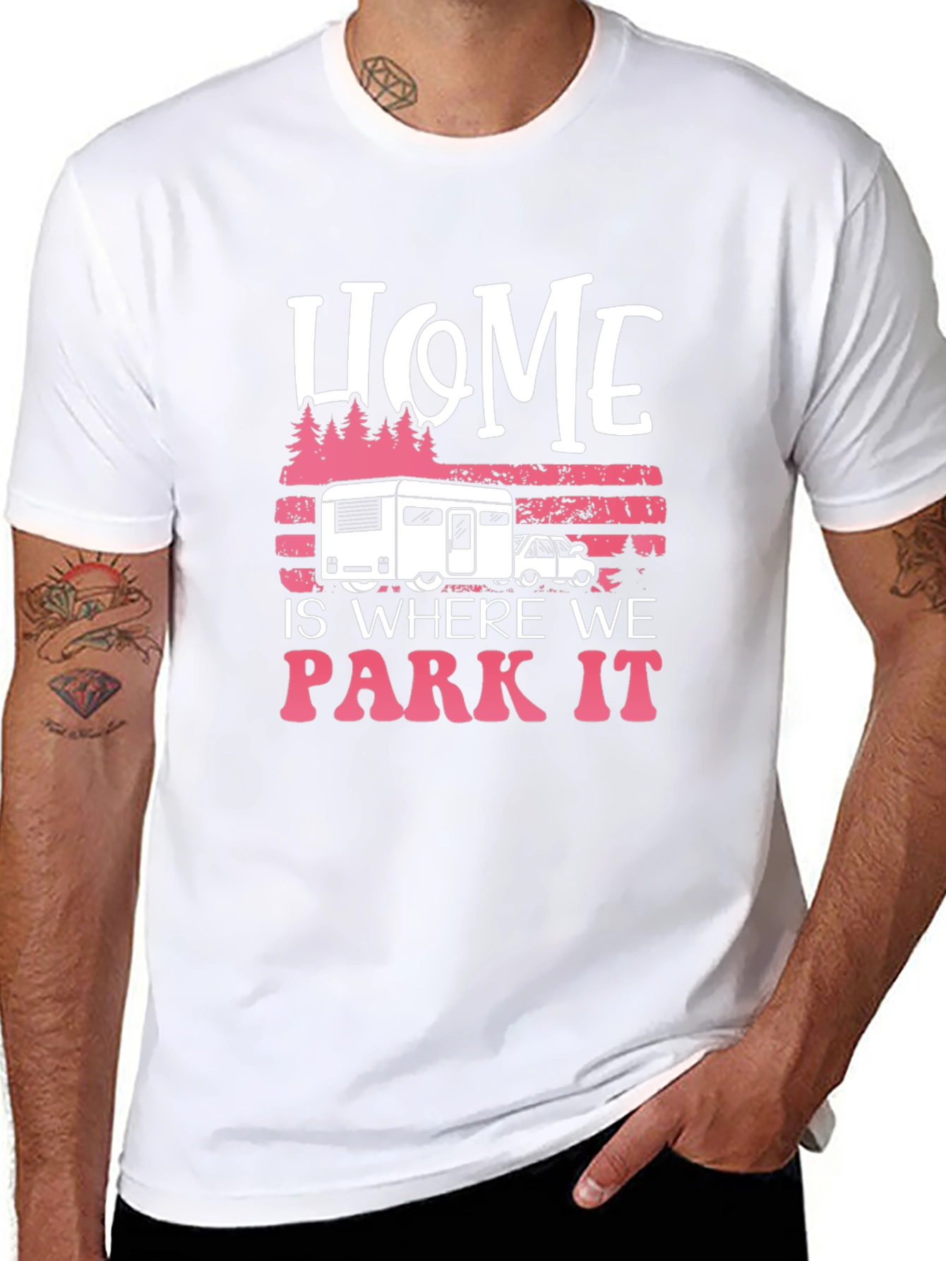 Home is Where We Park It Camping T-Shirt