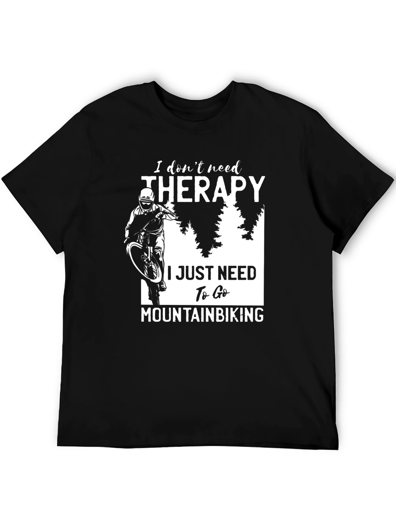 Mountain Biking Therapy Graphic Tee