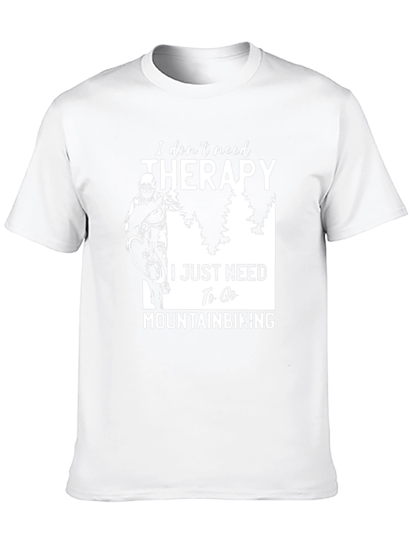 Mountain Biking Therapy Graphic Tee