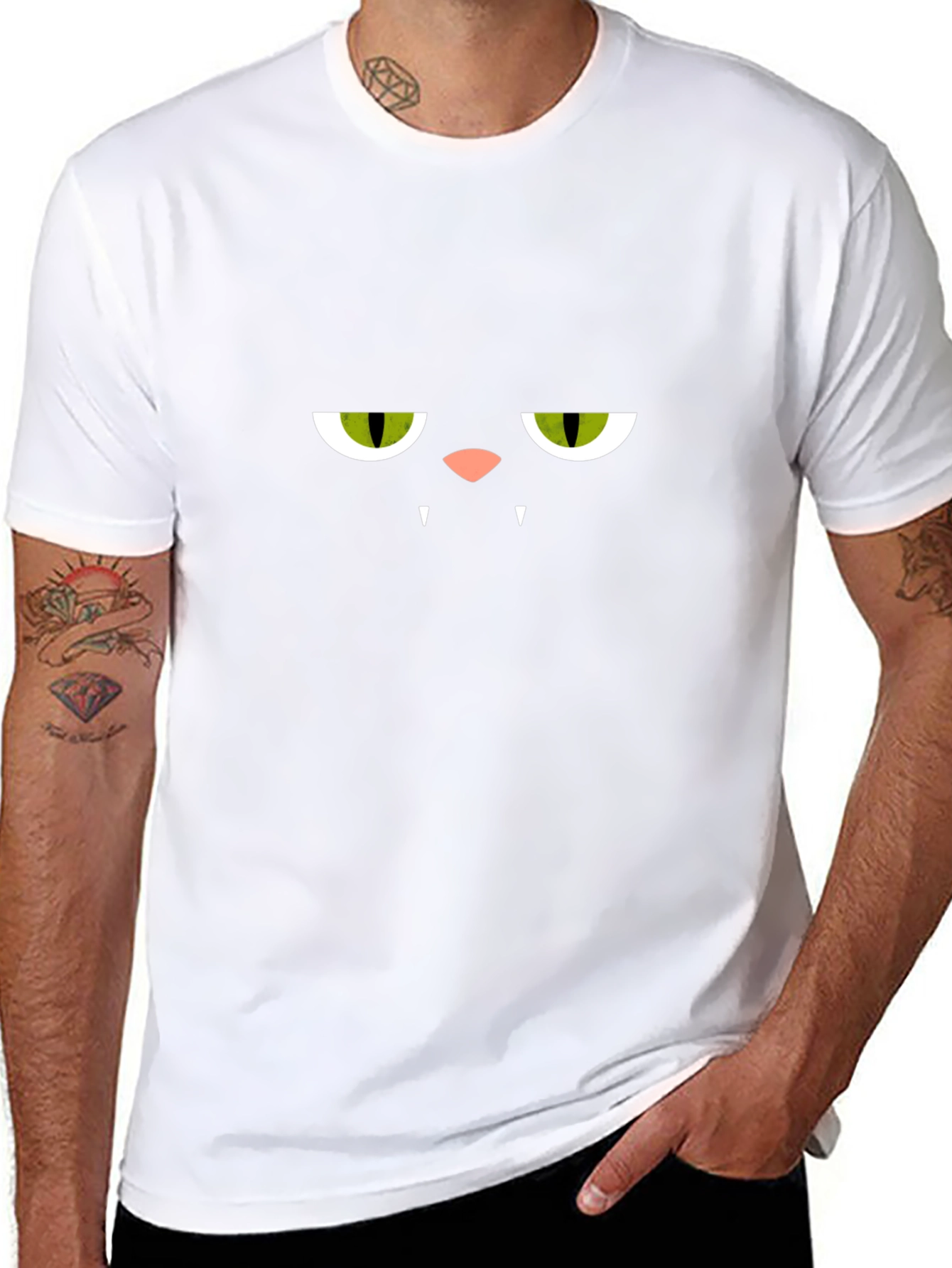 Grumpy Cat Graphic Tee - Mens Black T-Shirt