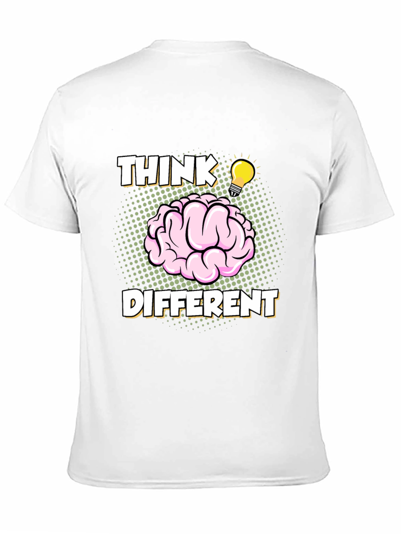 Think Different Brain Graphic Tee - Mens