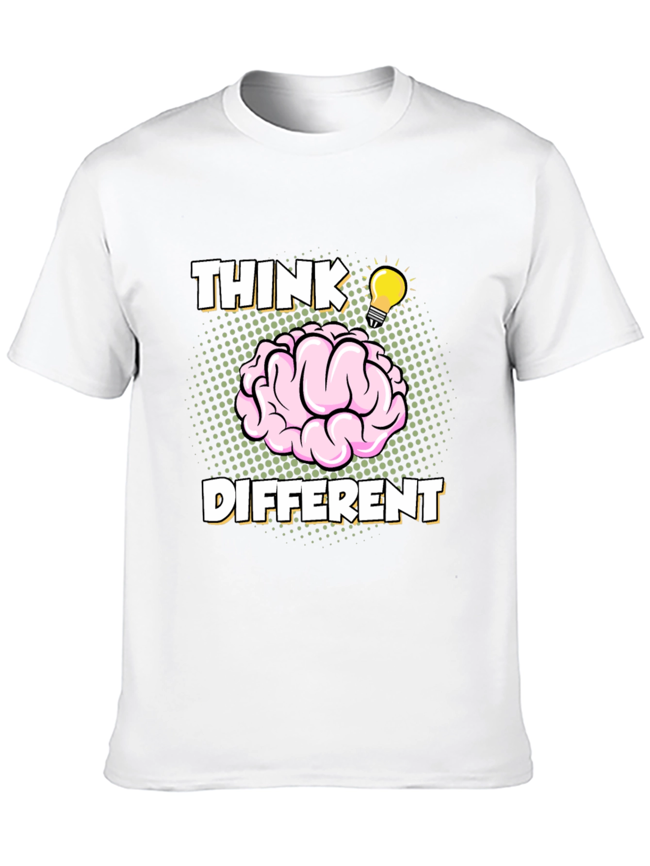 Think Different Brain Graphic Tee - Mens