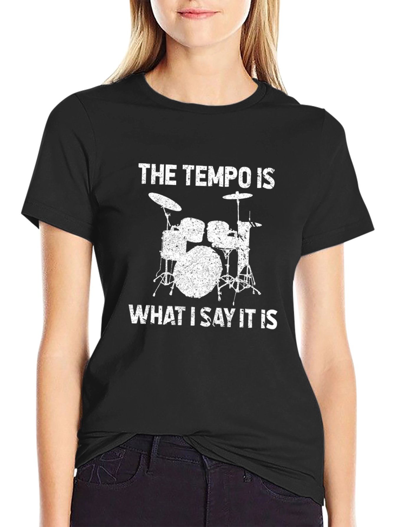 Tempo Drummer T-Shirt: Funny Musician Tee