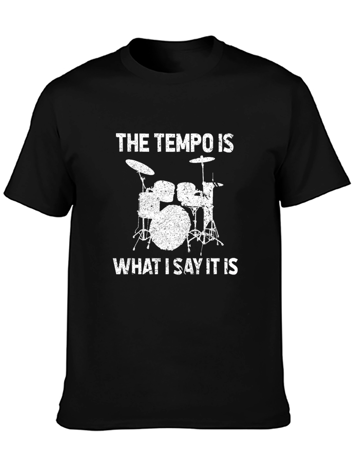 Tempo Drummer T-Shirt: Funny Musician Tee