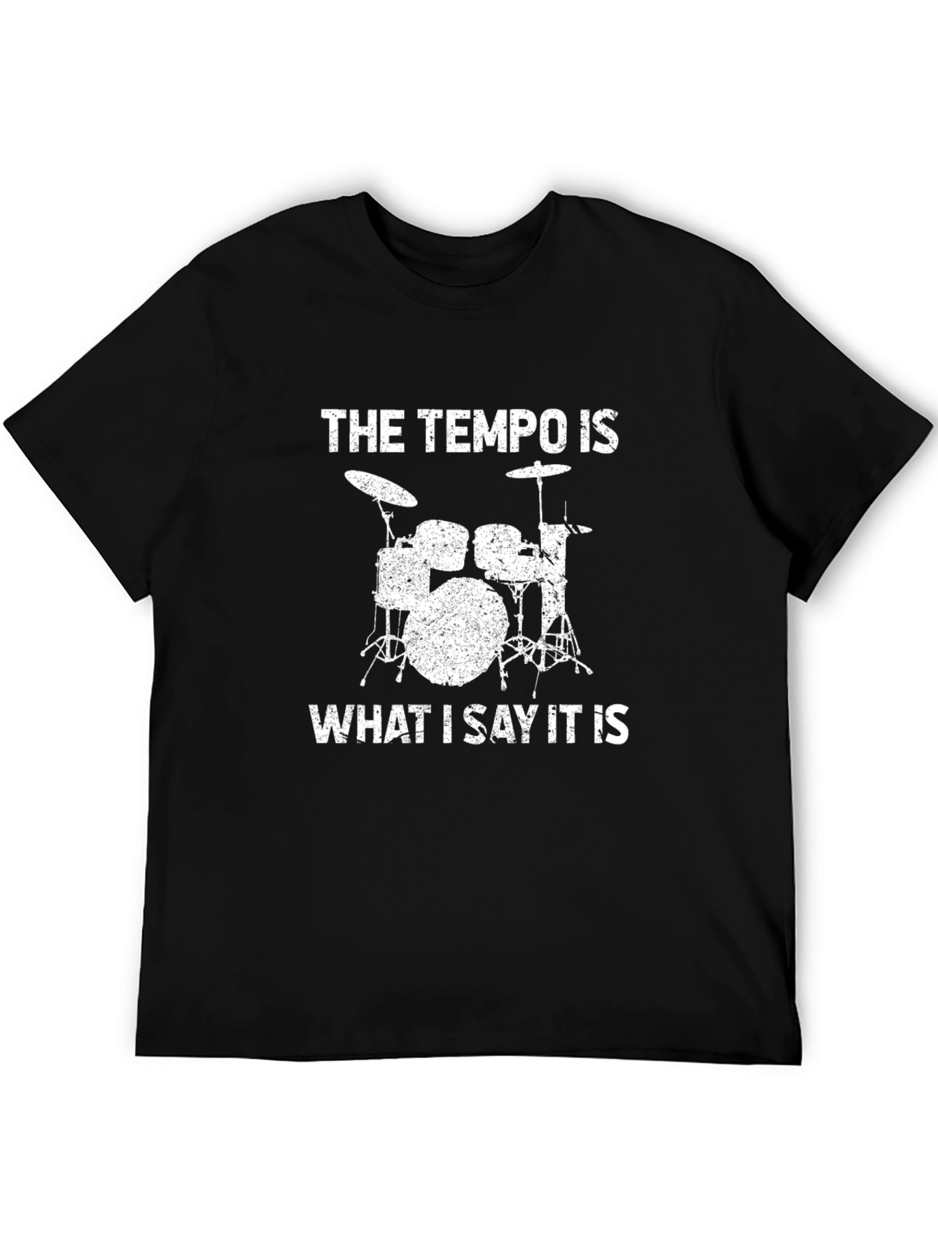 Tempo Drummer T-Shirt: Funny Musician Tee