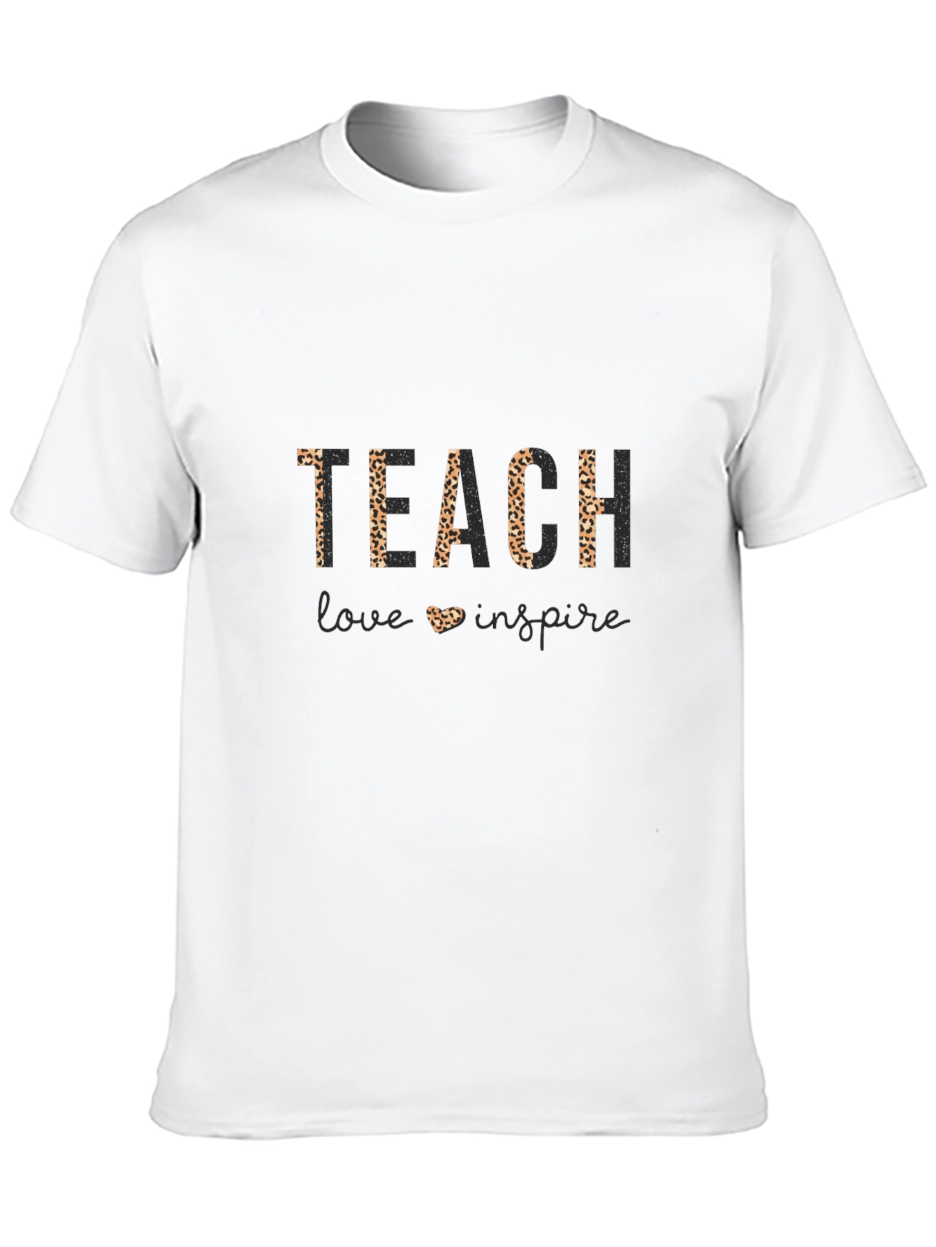 Leopard Print Teacher T-Shirt