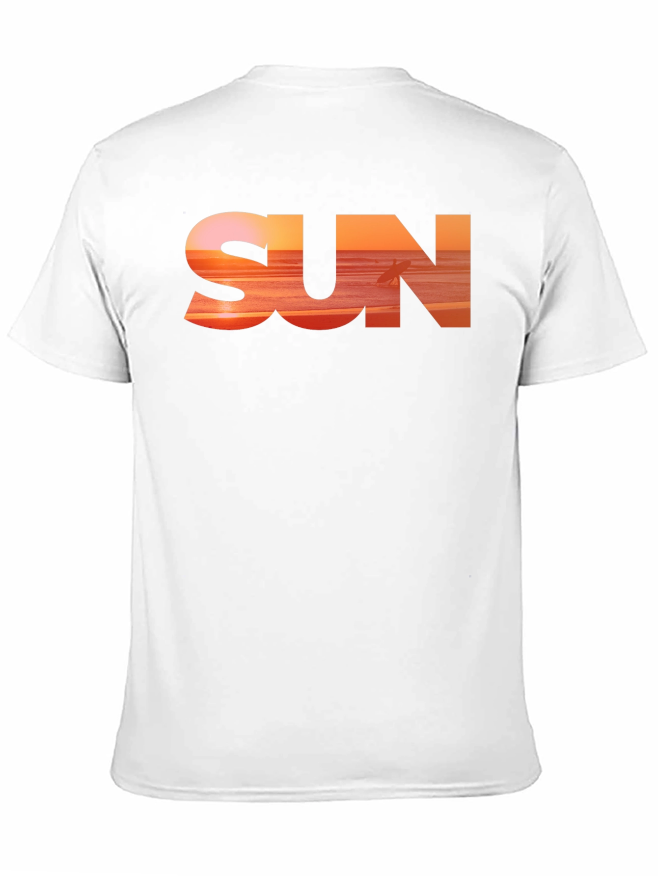 Sunset Vibes Graphic Tee - Black Cotton