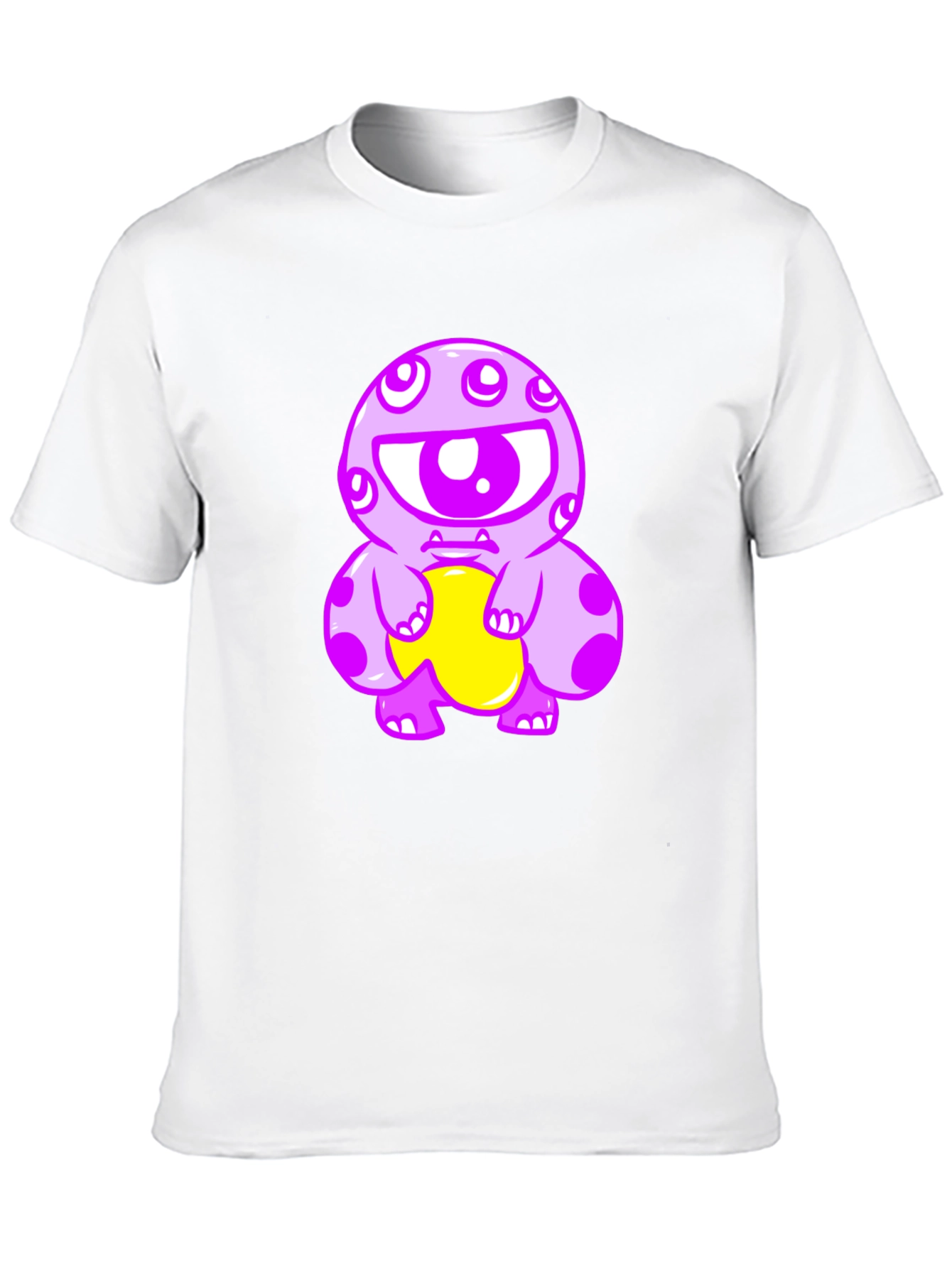 Monster Graphic Print Black T-Shirt