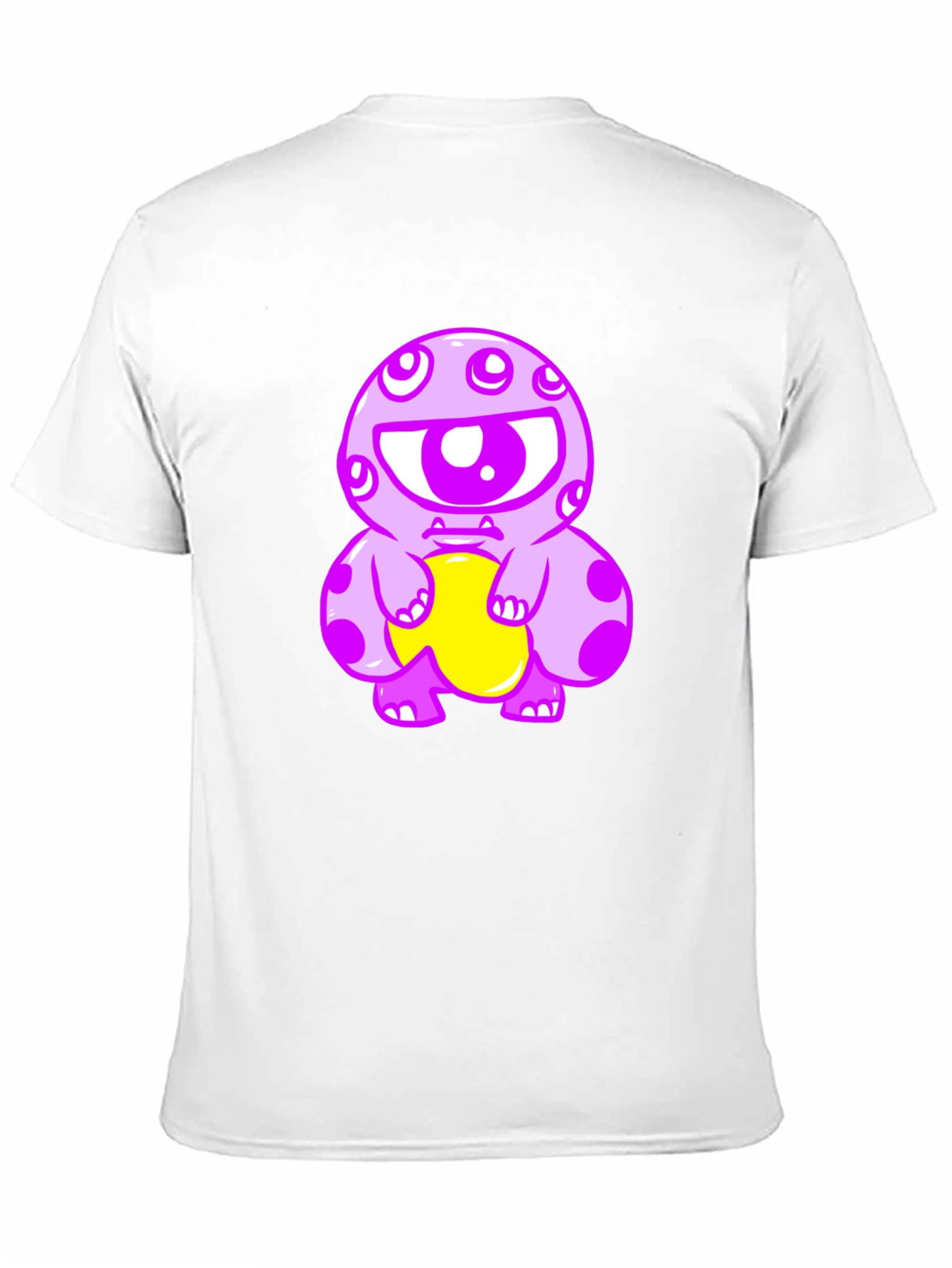 Monster Graphic Print Black T-Shirt