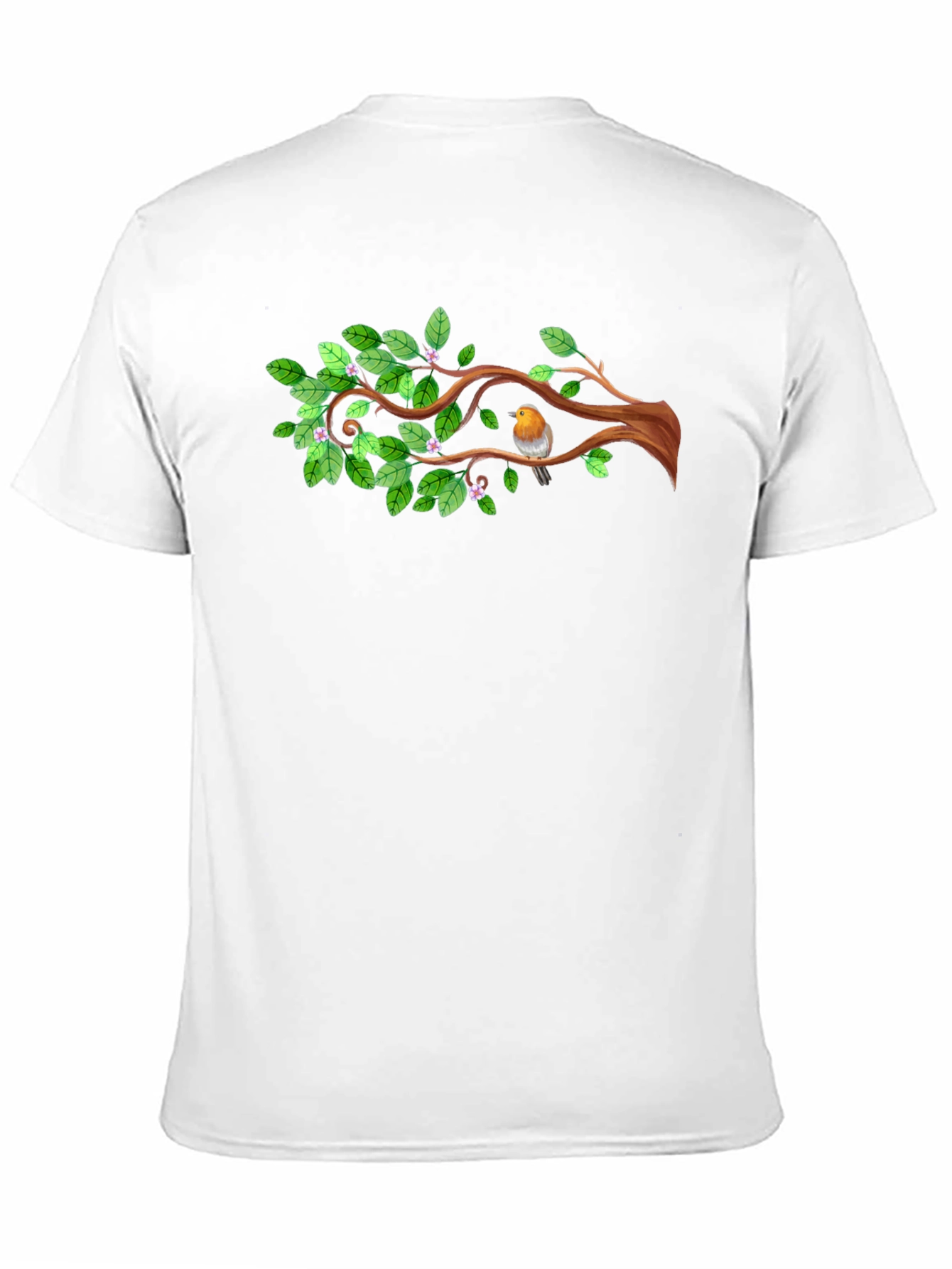 Natures Embrace: Bird on Branch T-Shirt