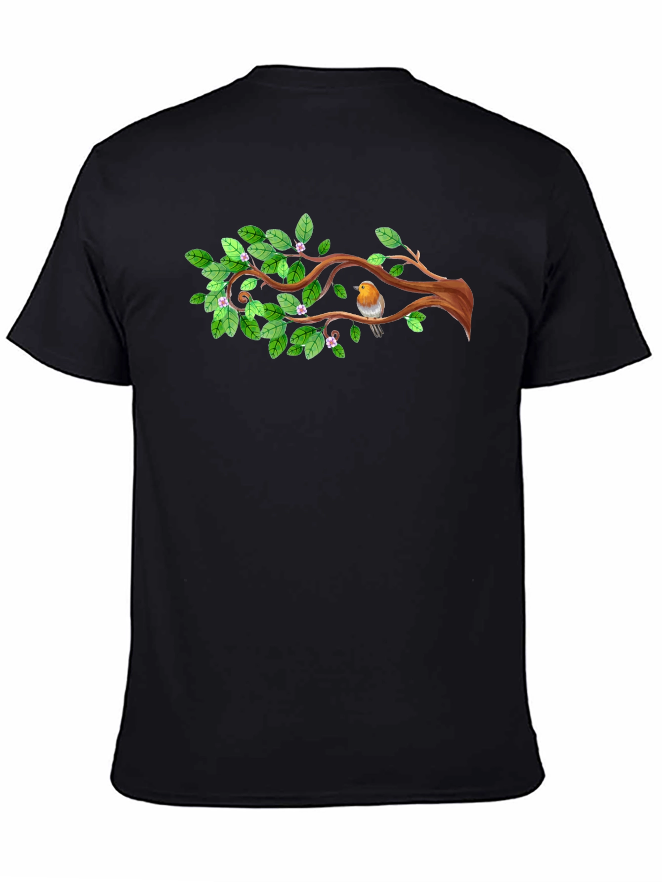 Natures Embrace: Bird on Branch T-Shirt