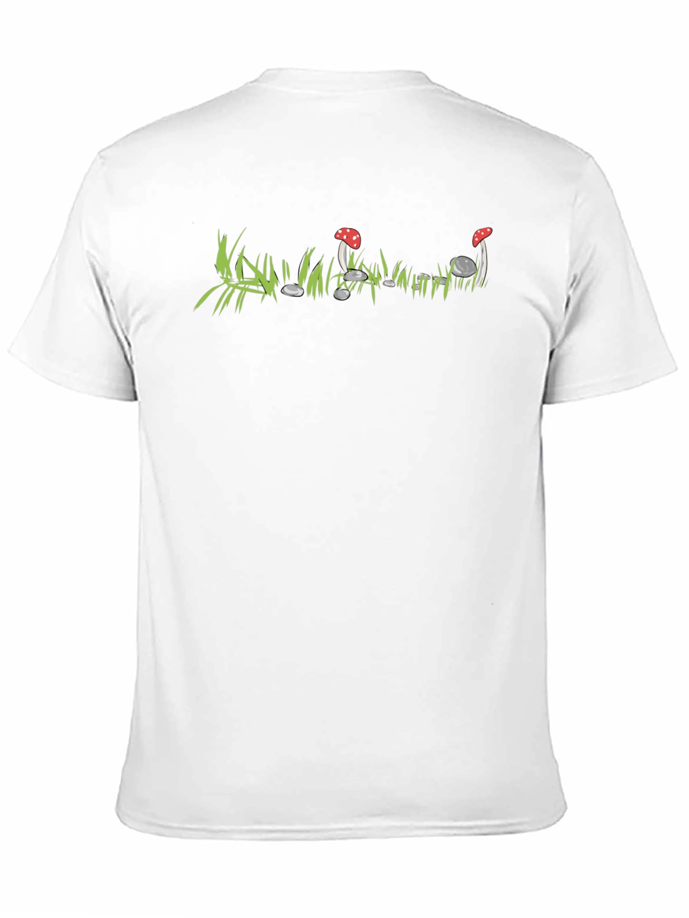 Mushroom Patch Graphic Tee - Soft Cotton Crewneck T-Shirt