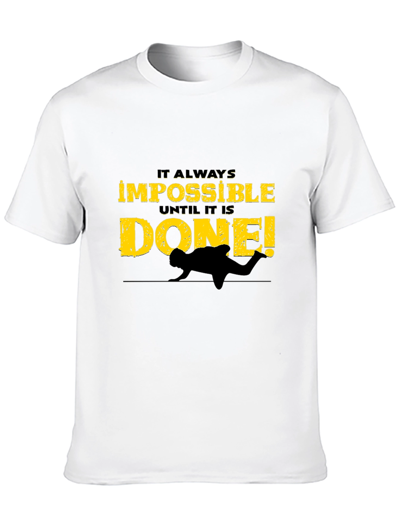 Impossible is Done Black Graphic Tee