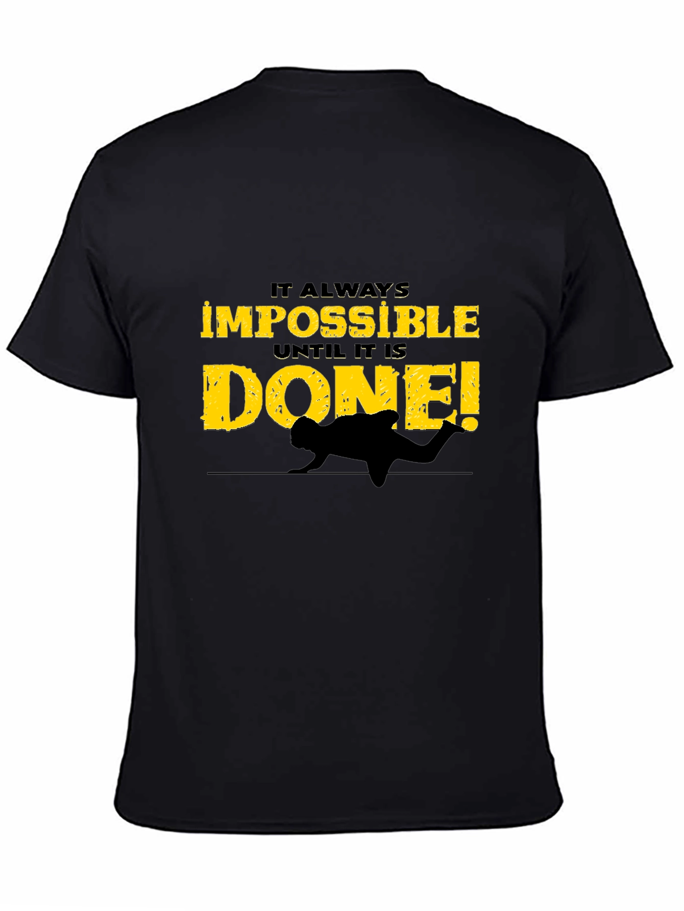 Impossible is Done Black Graphic Tee