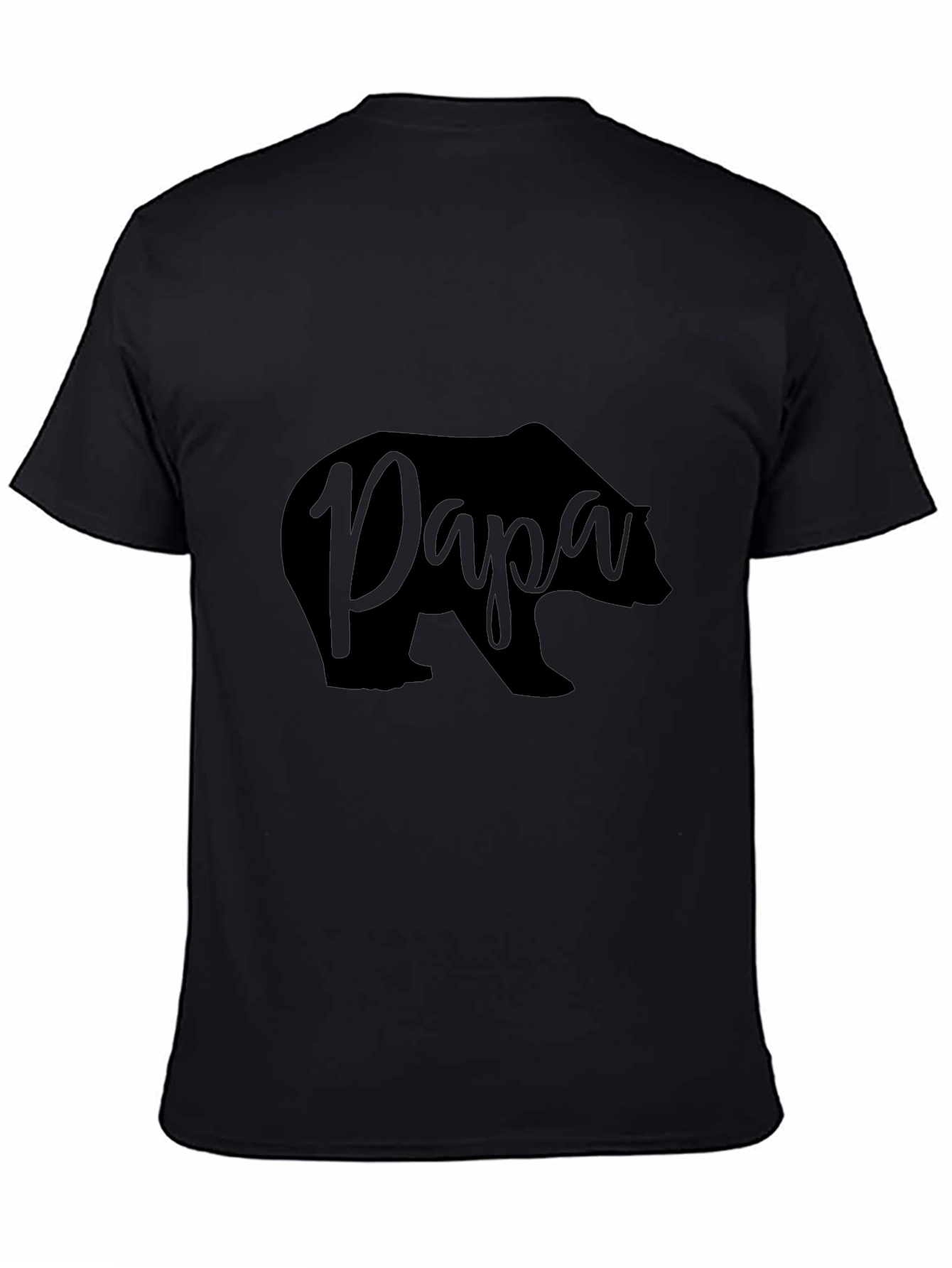 Papa Bear Black T-Shirt - Fathers Day Gift