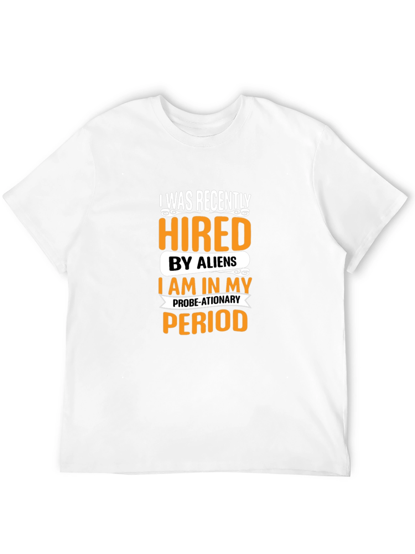 Hired by Aliens Graphic Tee - Black Cotton T-Shirt