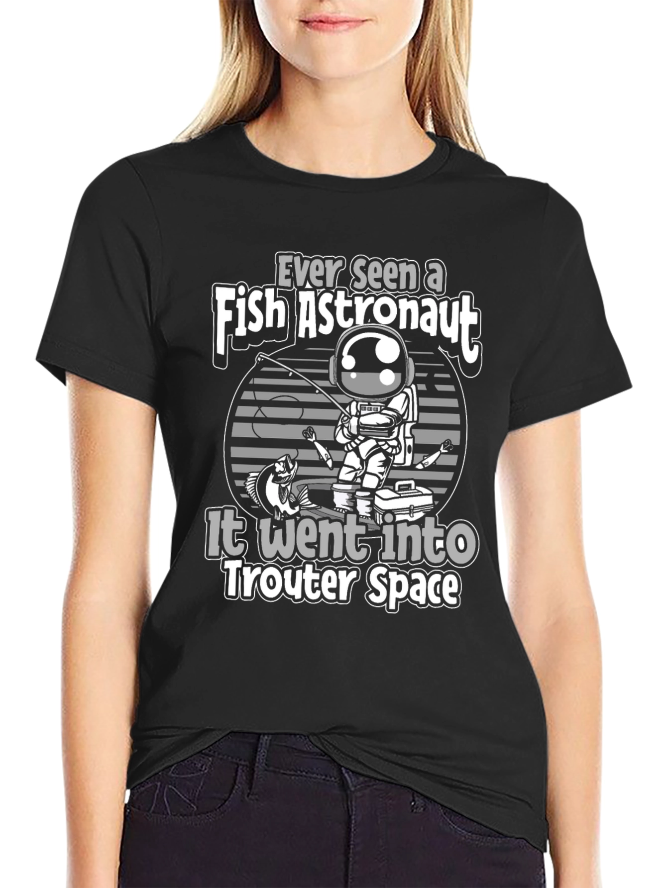 Fish Astronaut T-Shirt - Trouty Space Tee