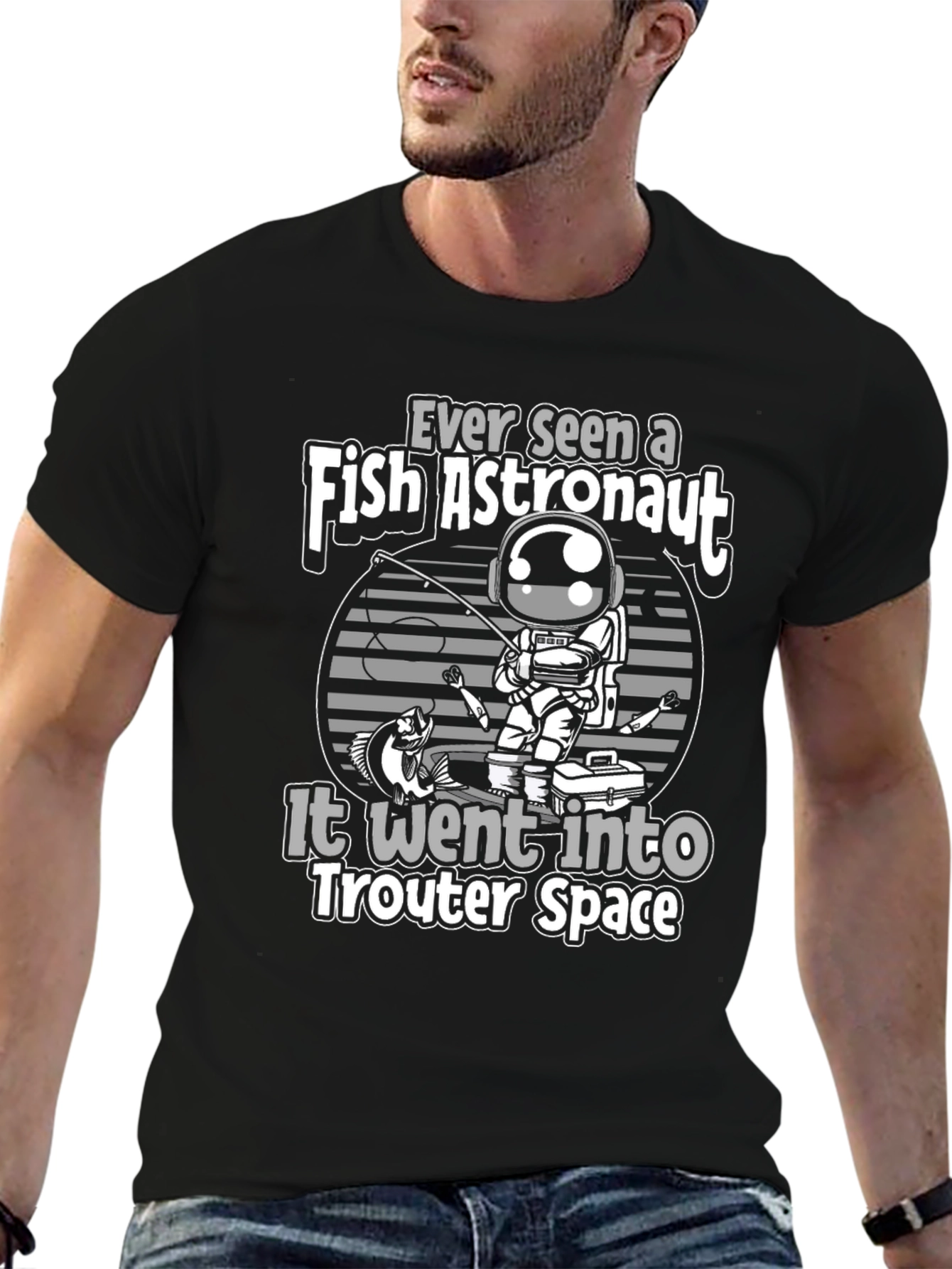 Fish Astronaut T-Shirt - Trouty Space Tee