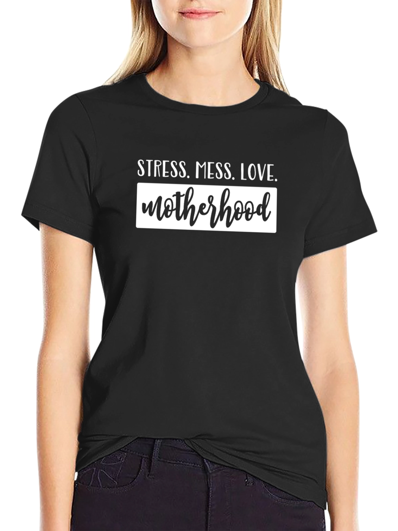 Stress Mess Love Motherhood T-Shirt