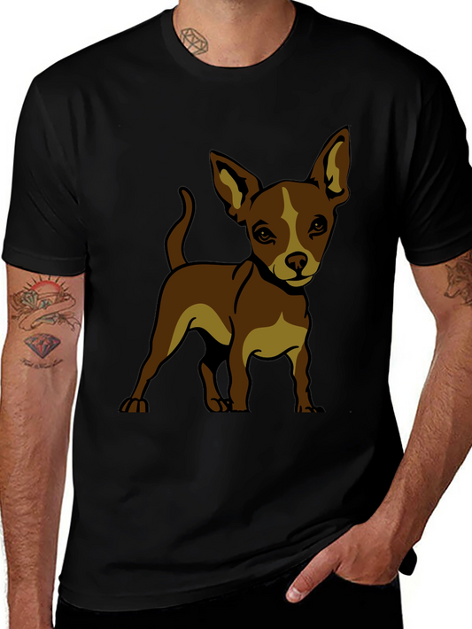 Chihuahua Dog Graphic T-Shirt - Black
