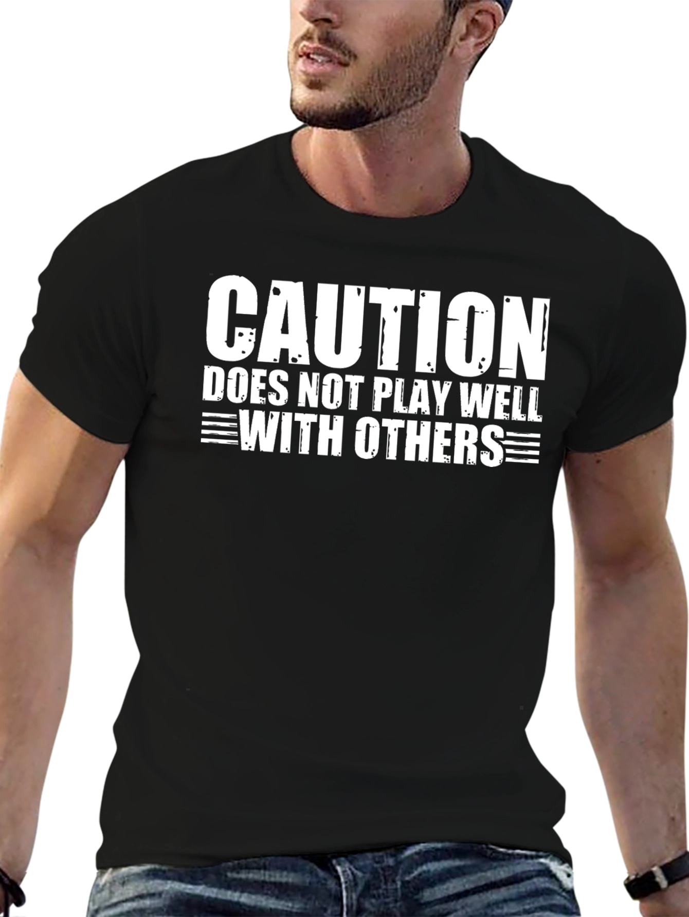 Caution Doesnt Play Well with Others T-Shirt