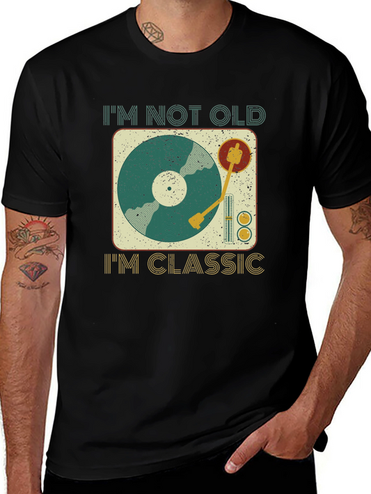 Classic Vinyl Turntable T-Shirt - Music Lover Tee