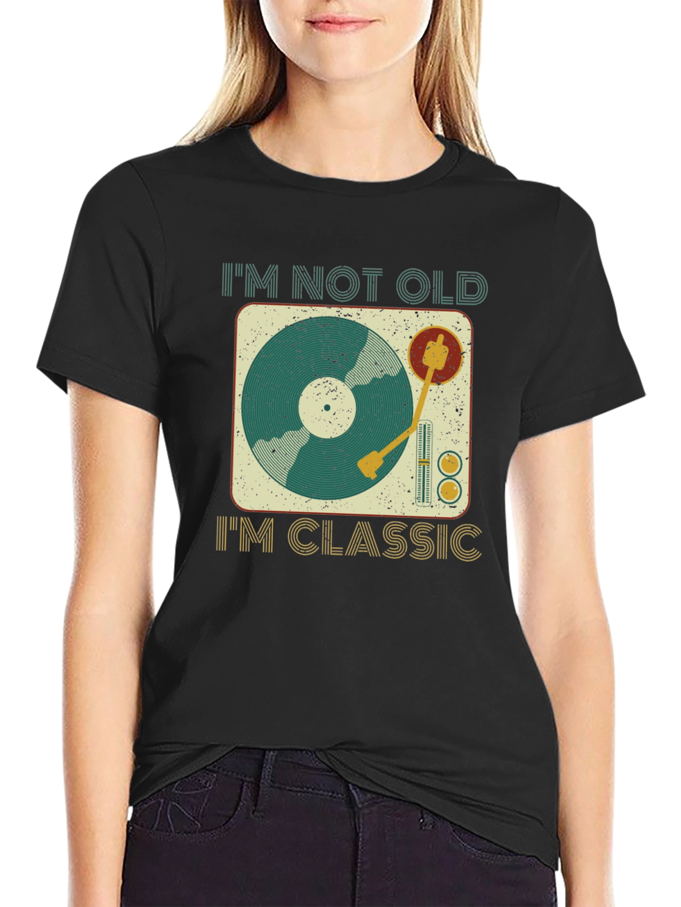 Classic Vinyl Turntable T-Shirt - Music Lover Tee