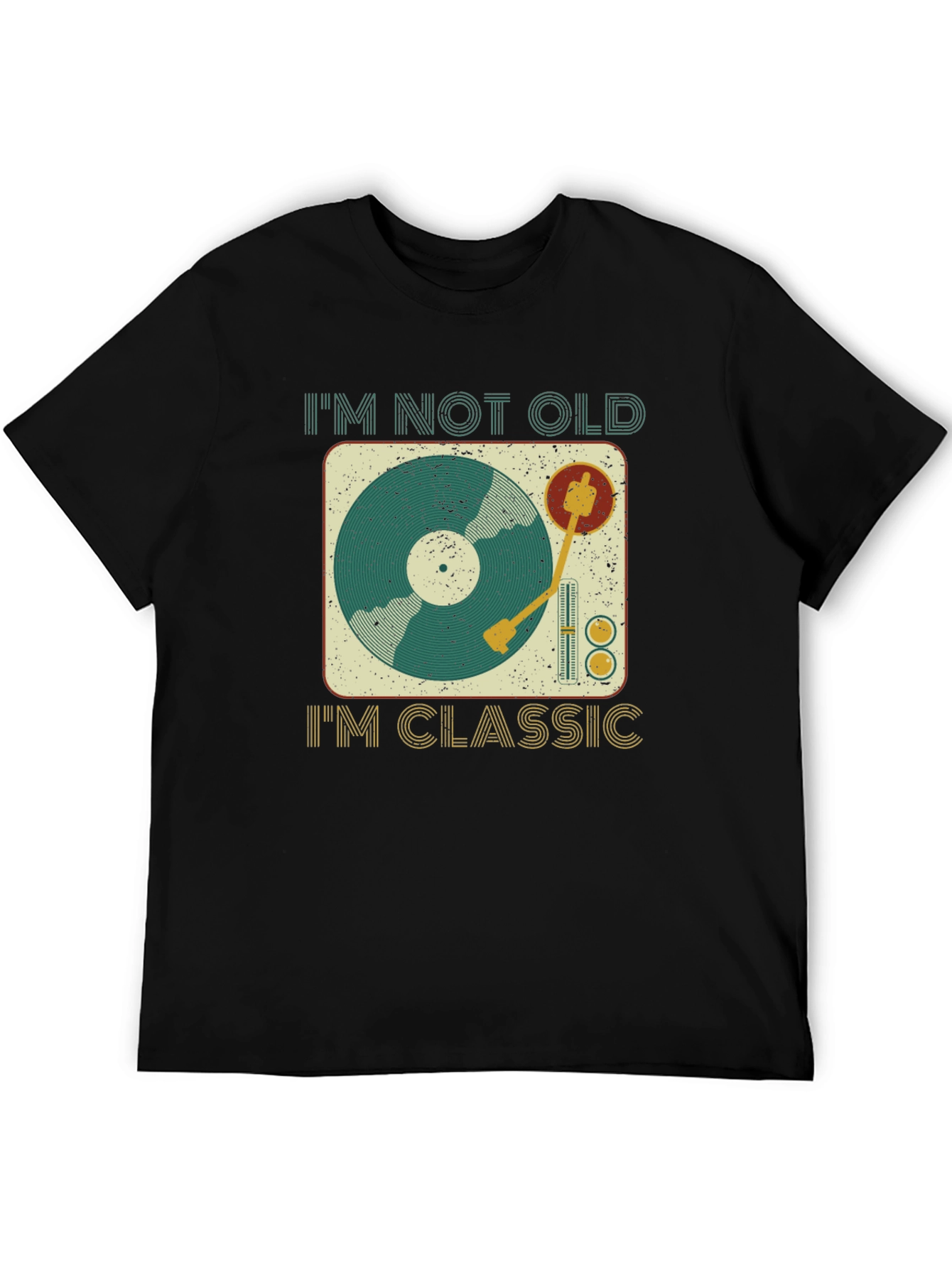 Classic Vinyl Turntable T-Shirt - Music Lover Tee
