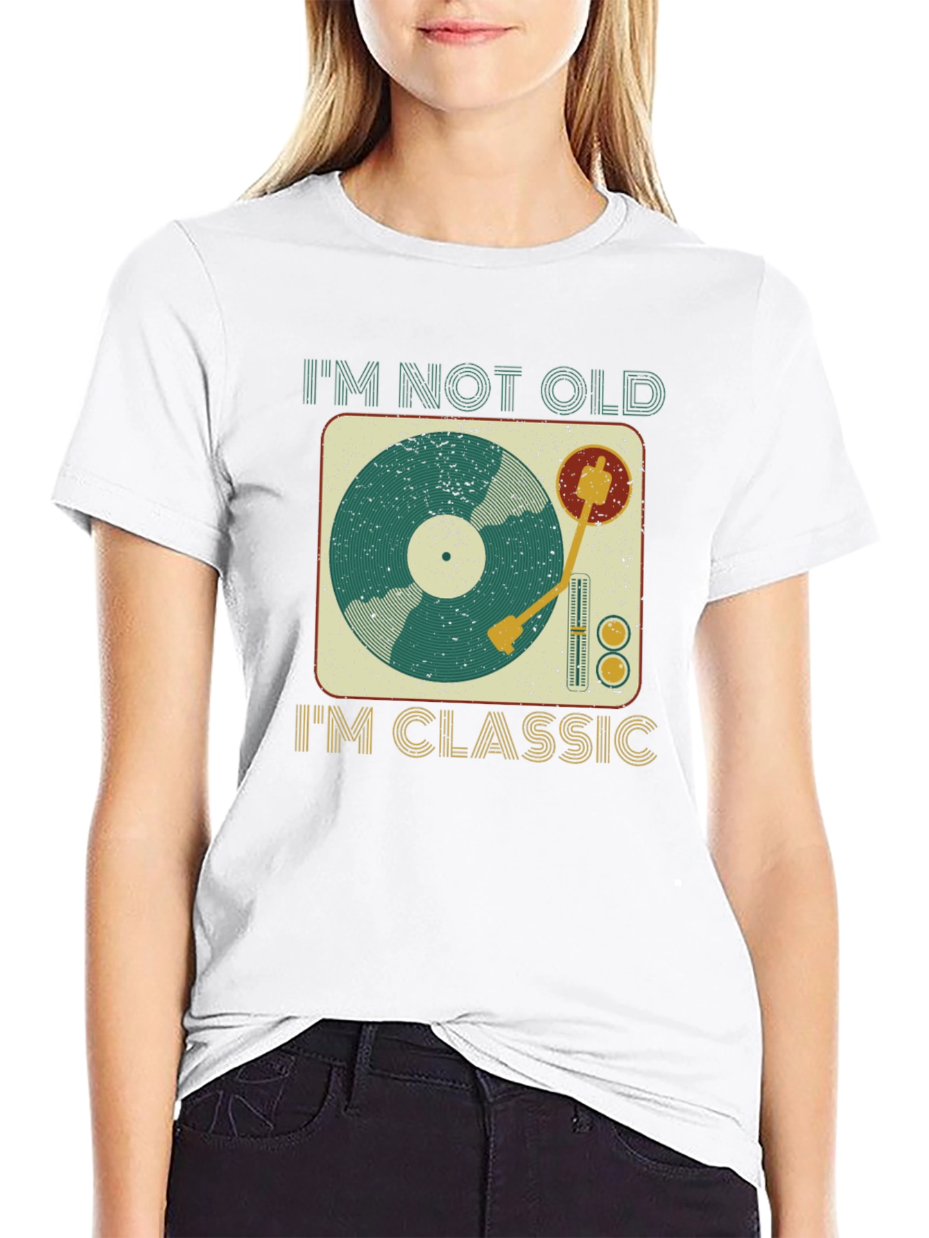 Classic Vinyl Turntable T-Shirt - Music Lover Tee