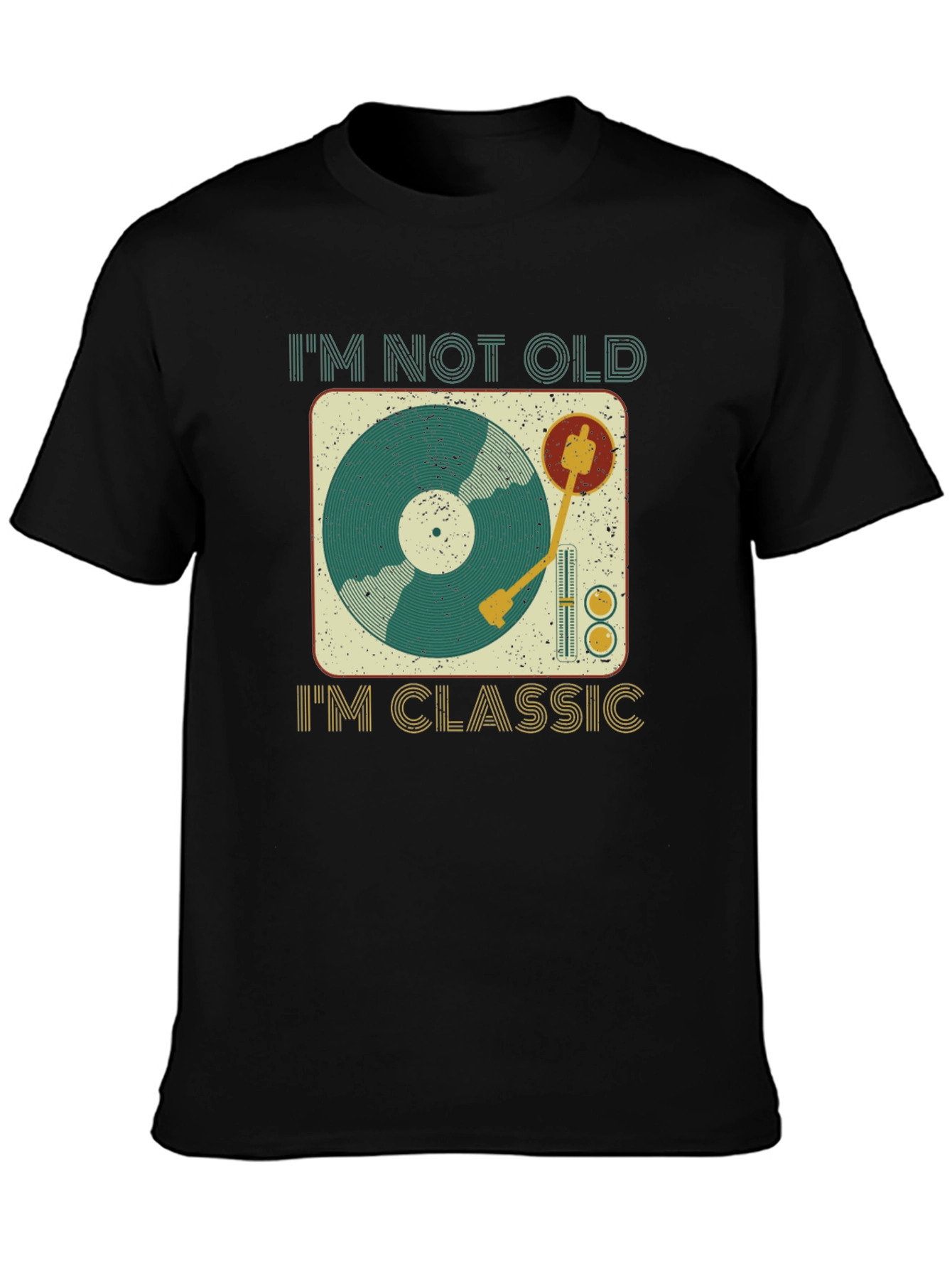 Classic Vinyl Turntable T-Shirt - Music Lover Tee
