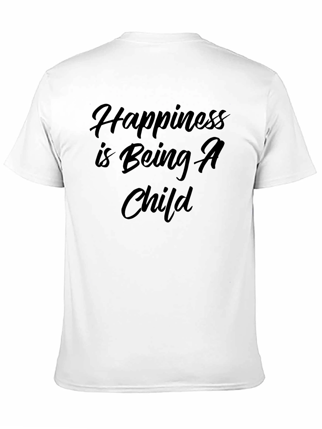 Happiness is Being A Child Graphic Tee - Black