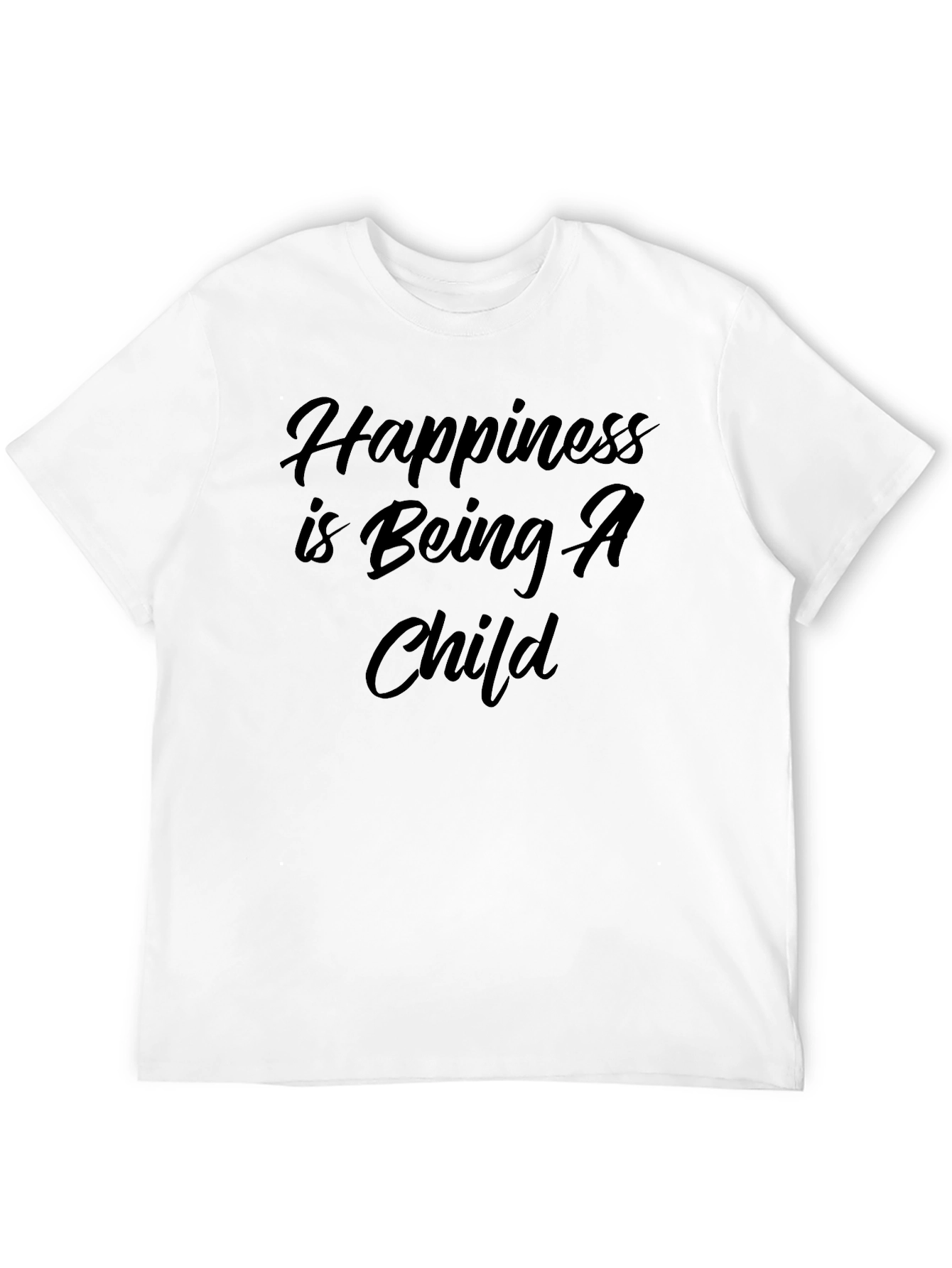 Happiness is Being A Child Graphic Tee - Black