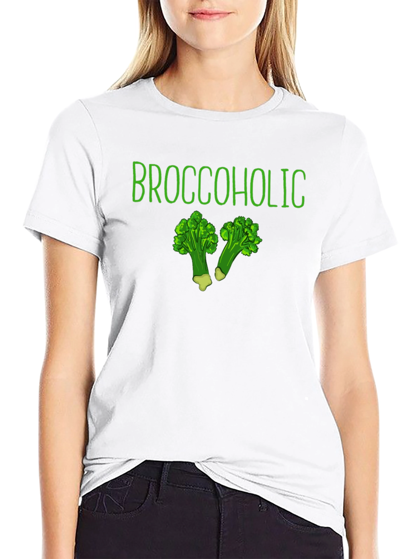 Broccoholic Black T-Shirt - Funny Broccoli Lover Tee
