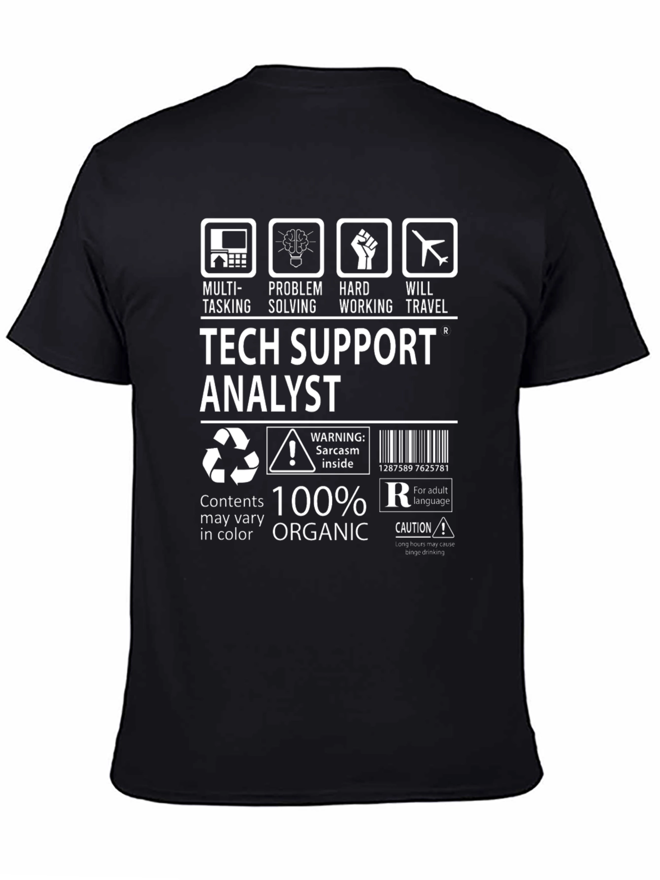 Tech Support Analyst Graphic Tee