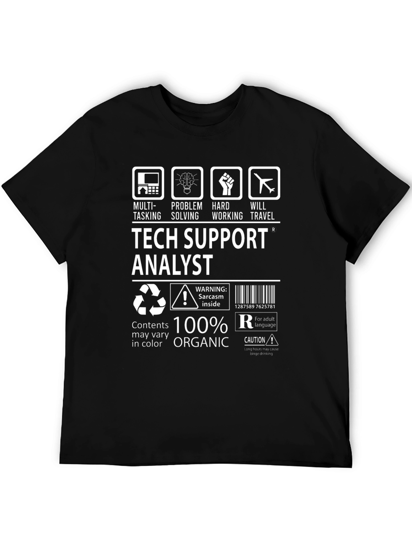 Tech Support Analyst Graphic Tee