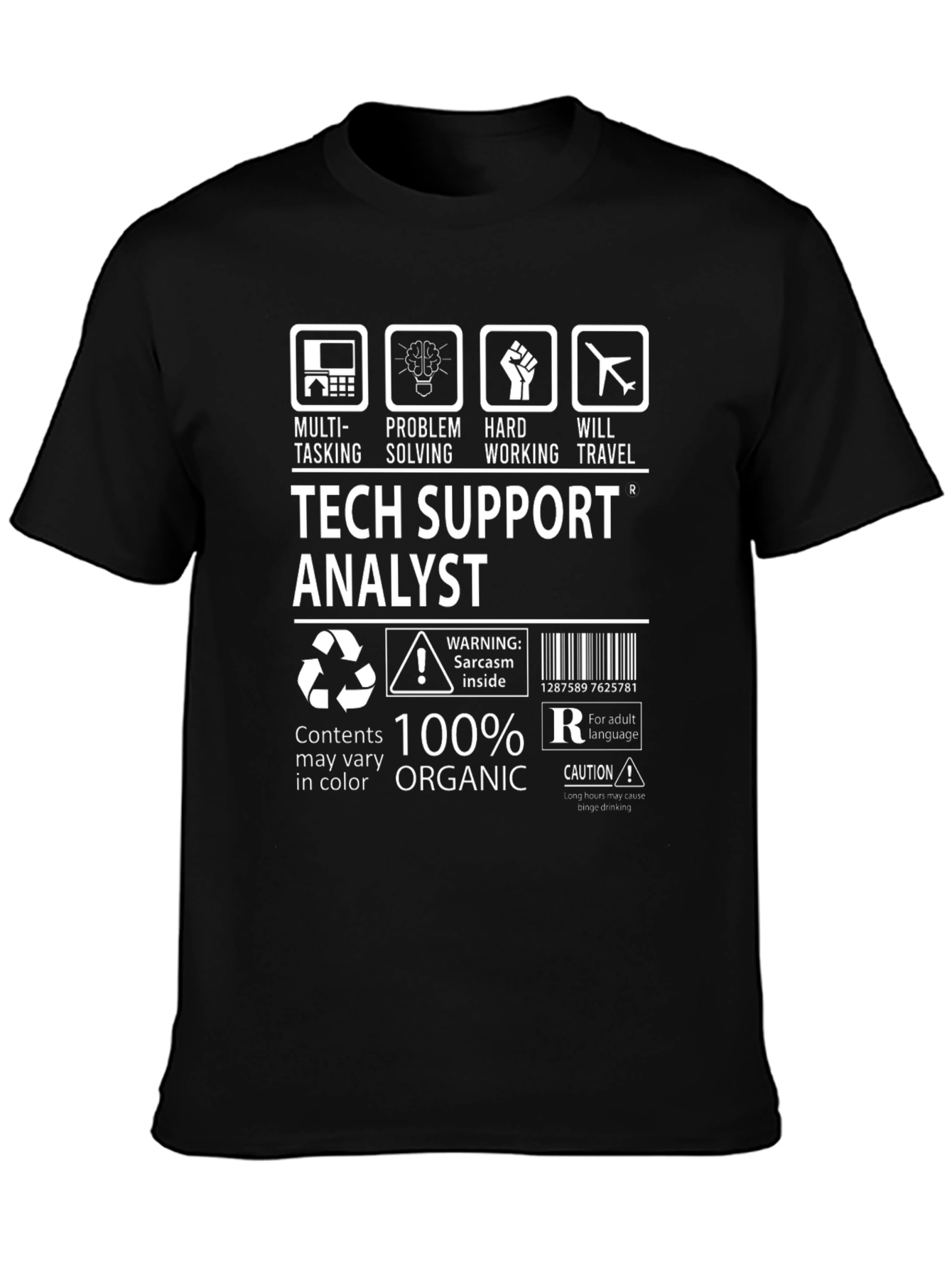 Tech Support Analyst Graphic Tee