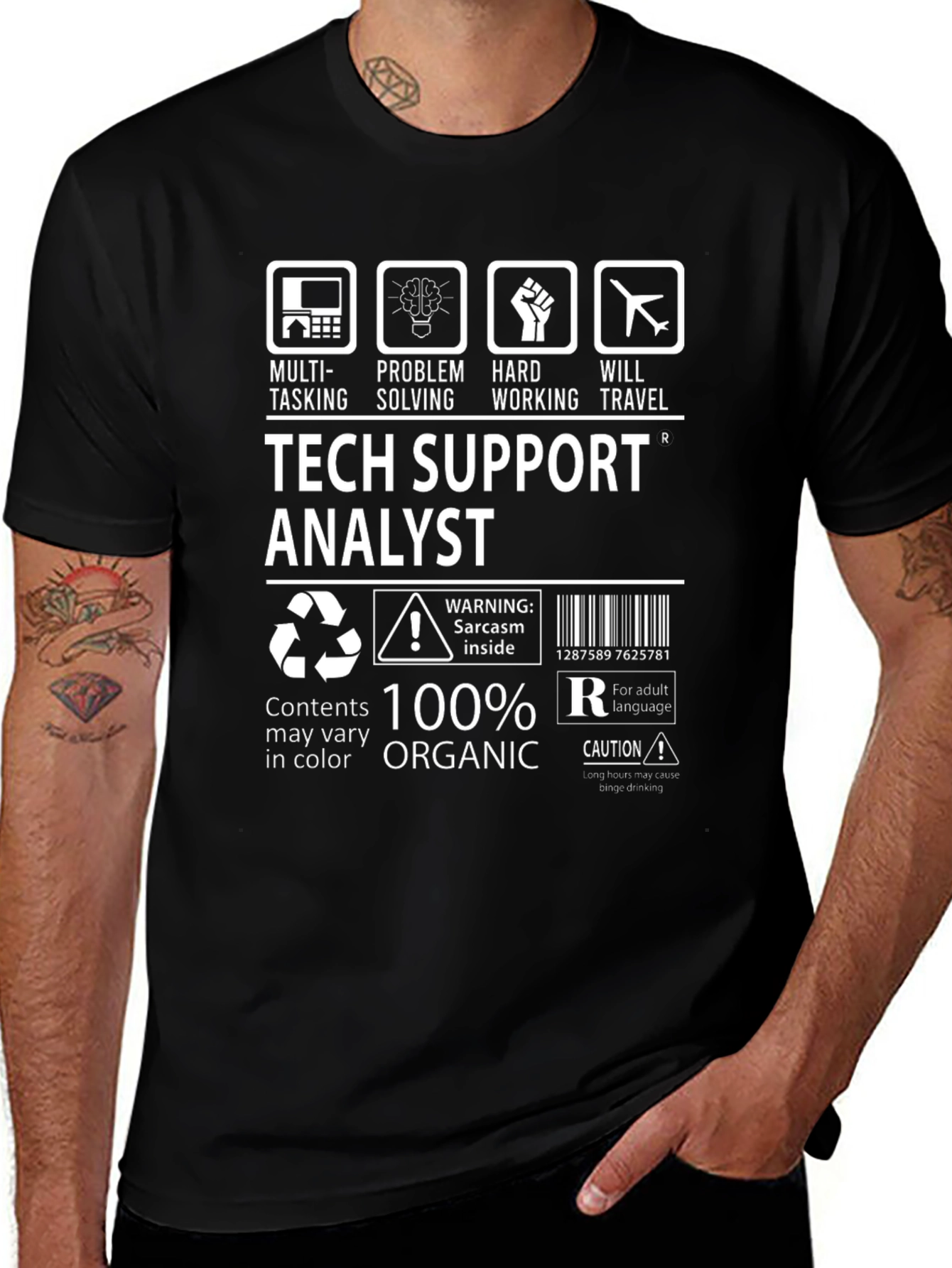 Tech Support Analyst Graphic Tee