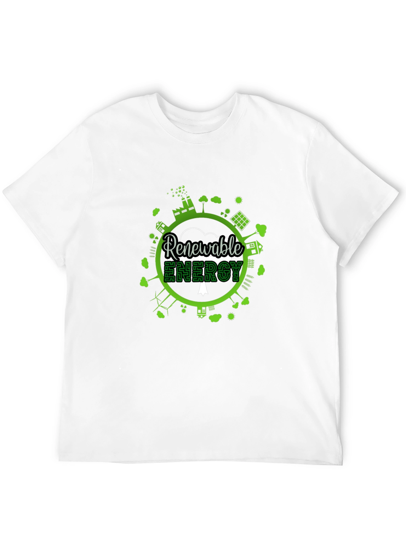 Eco-Friendly Renewable Energy Graphic T-Shirt