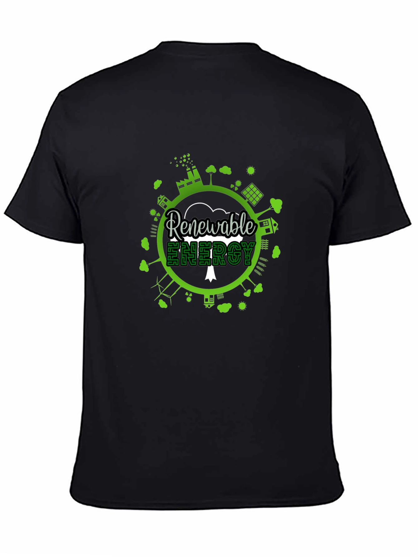 Eco-Friendly Renewable Energy Graphic T-Shirt