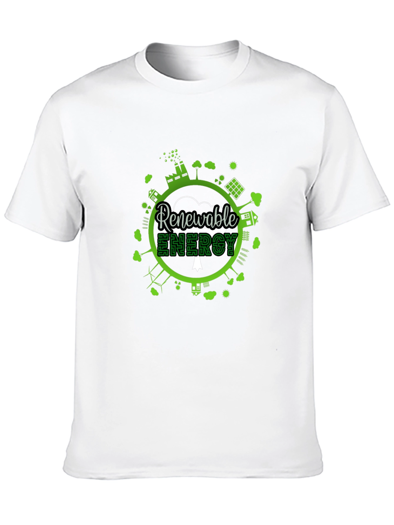 Eco-Friendly Renewable Energy Graphic T-Shirt
