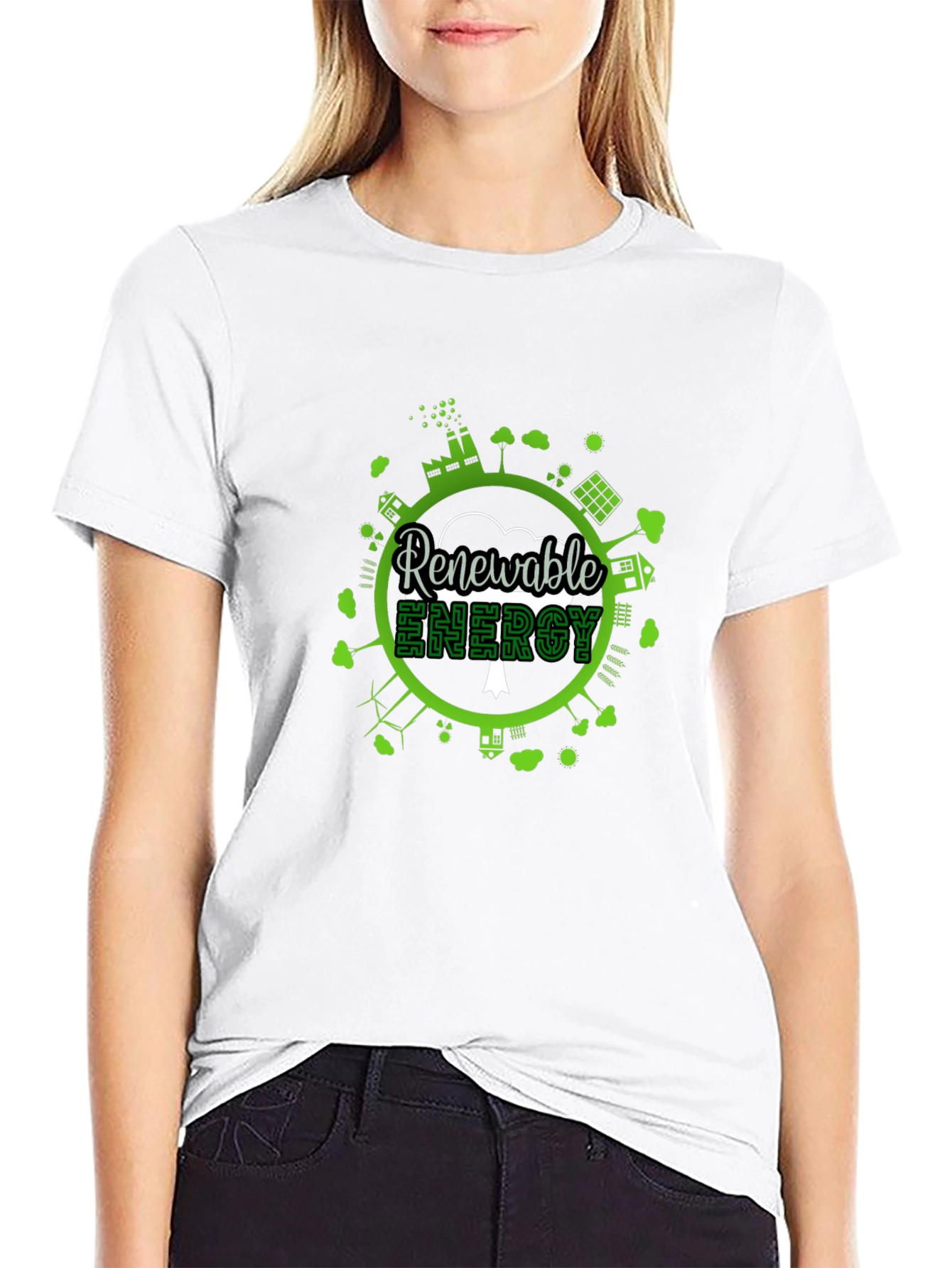 Eco-Friendly Renewable Energy Graphic T-Shirt